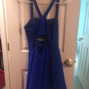 Express bright blue dress only worn twice